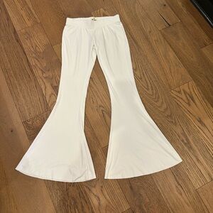 NWOT Tribe Kelly Micro-Suede Flare Legging